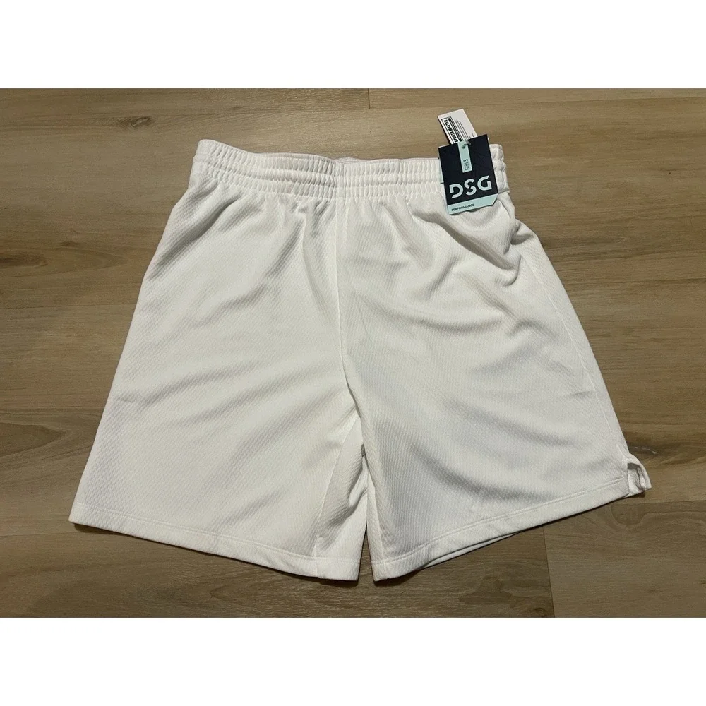 NWT‎ Girls DSG Basketball Shorts White Size XL Youth Kids Unisex Drawstring New
